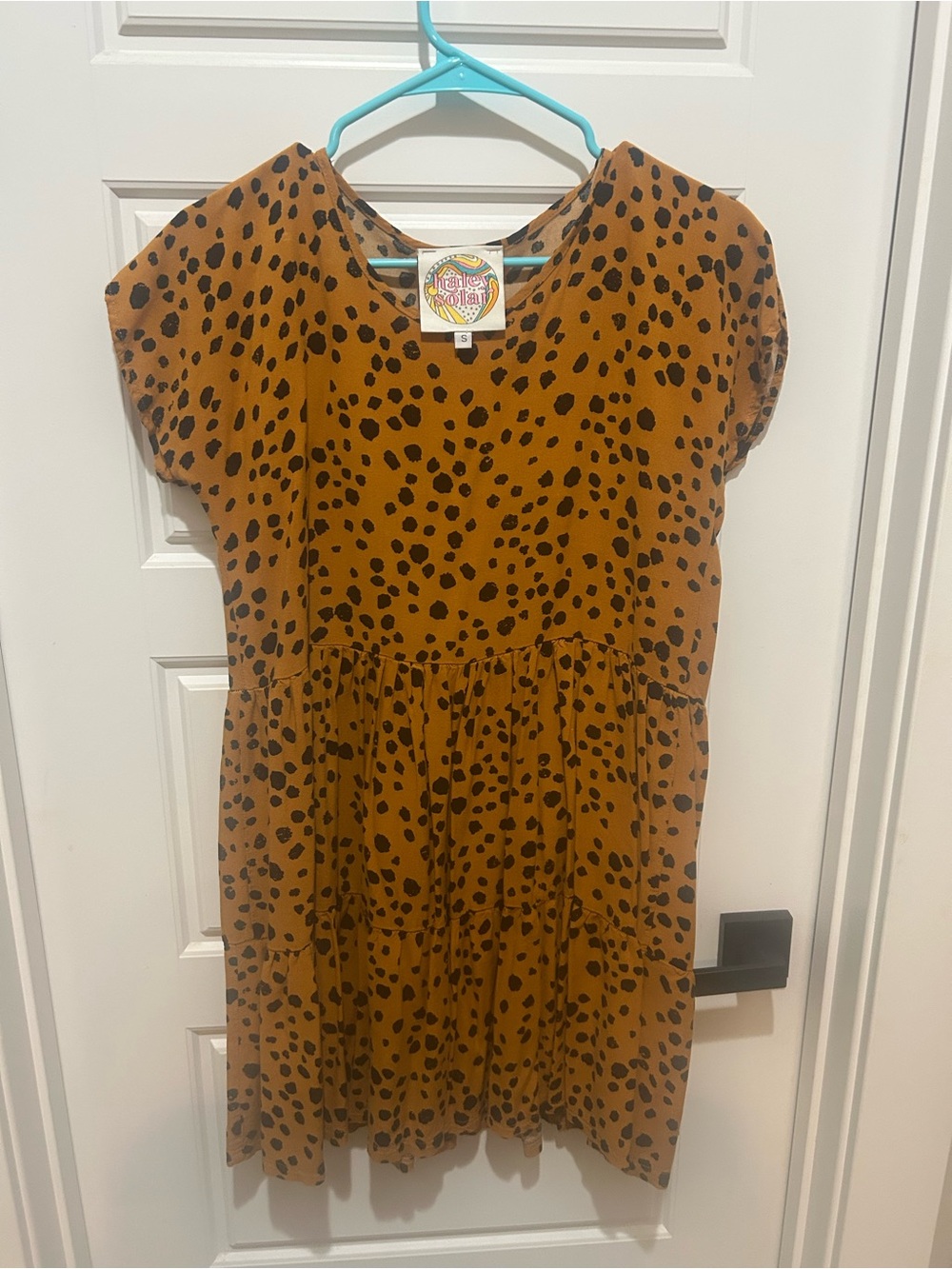 Tiered Leopard Print Dress